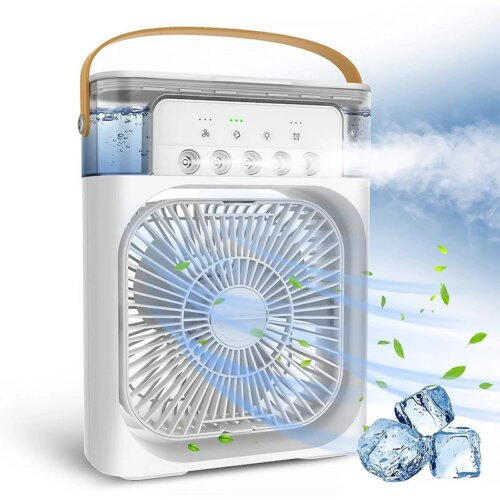 compact dc air cooling tower fan for efficient misting and ventilation with usb power