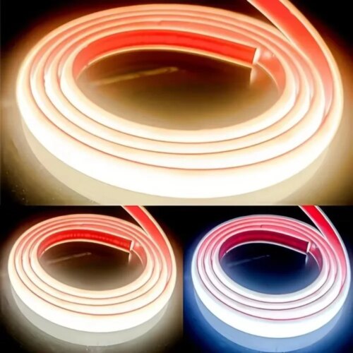 30m waterproof cob led strip light ideal for garden and home lighting with eu plug - Image 6