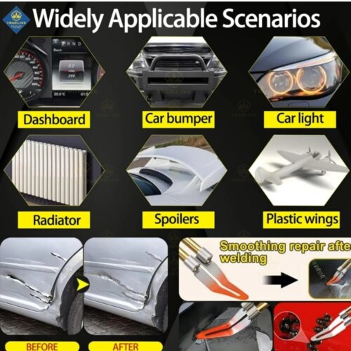 hot stapler plastic welding machine car bumper repair kit 3000pcs staples soldering solution - Image 5