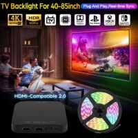 led ambient tv backlight light strip for 40 to 85 inch screens with real-time colour sync