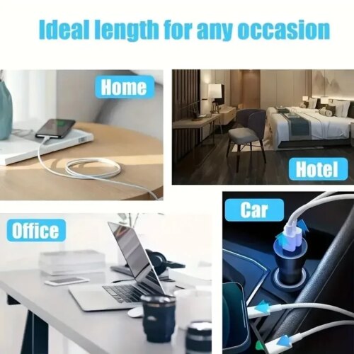 premium fast charging type c to lightning cables for iphone 14 13 12 11 2m 1m data transfer - Image 7