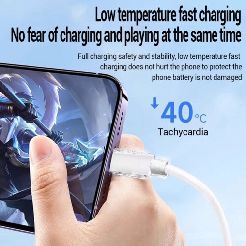 100w fast charging cable for apple iphone compatible with 14 13 12 11 pro max 1m 2m length - Image 4