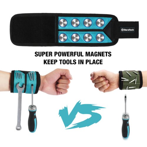 magnetic wristband tool belt set with pockets and strong magnets for convenient diy projects - Image 4