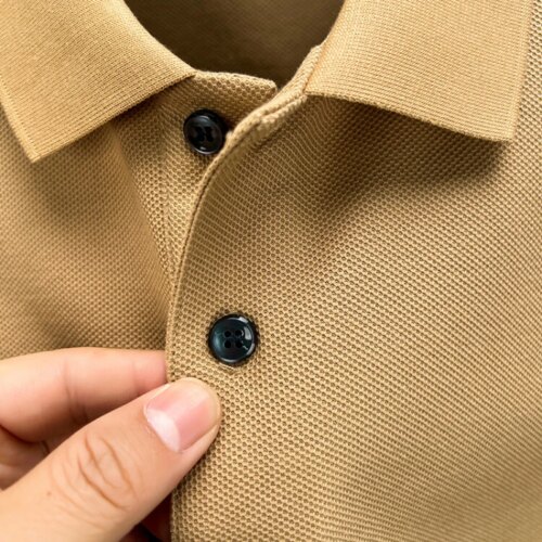 100 percent cotton men’s polo shirt breathable short sleeve essential for summer sports and casual wear - Image 4