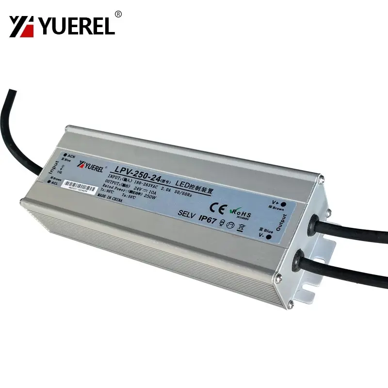 waterproof outdoor led transformer switch power supply 200w 250w 300w ip67 rated efficient performance - Image 5