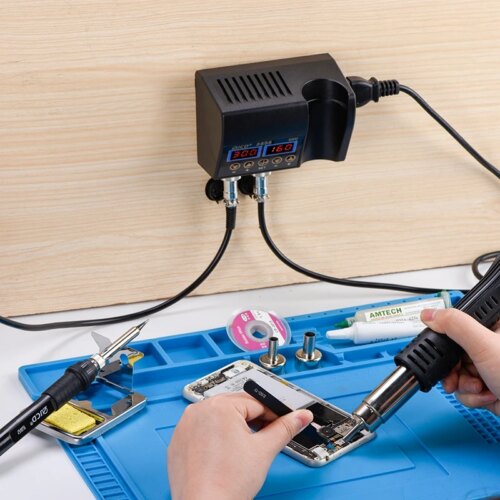 2 in 1 soldering station hot air gun rework welding tools for phone repair and electronics - Image 7