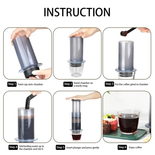 portable espresso maker with filters for authentic cafe style coffee anywhere - Image 6