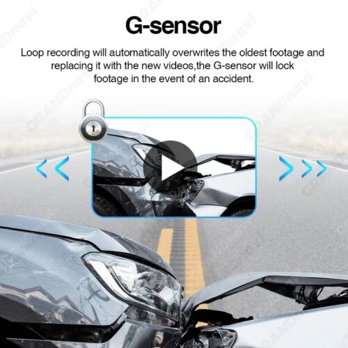 high definition car dash cam with night vision adas and 32g sd card auto recorder - Image 7