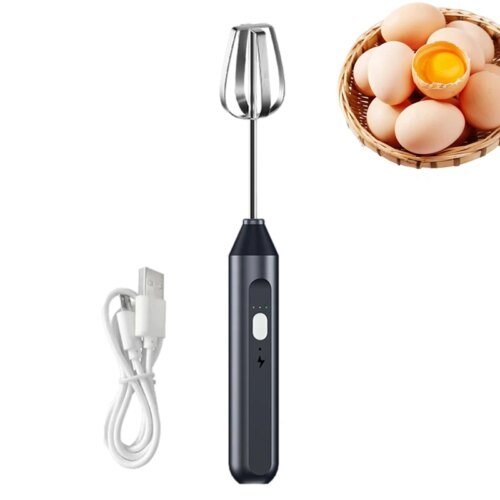 versatile cordless electric hand mixer with adjustable speed stainless steel whisk for effortless blending - Image 6