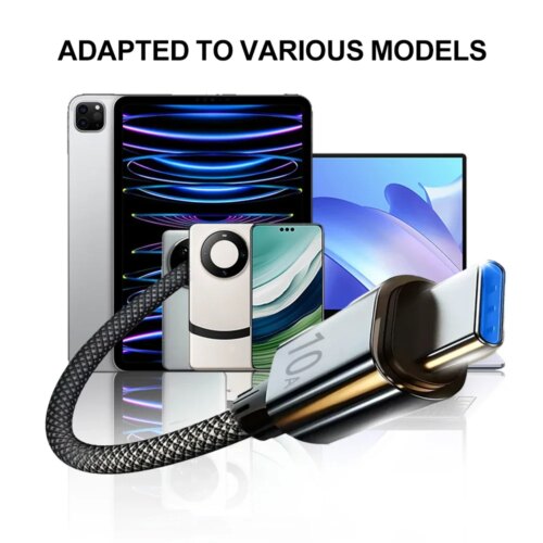 super fast charging type c data cable 120w 10a durable nylon braid usb c wire for samsung and xiaomi - Image 7