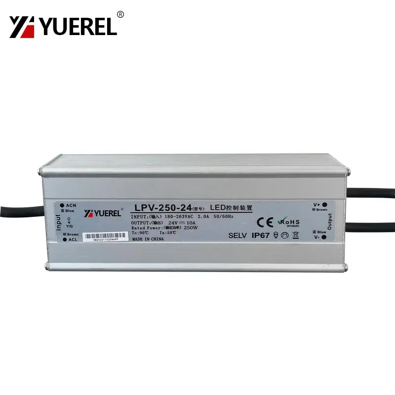 waterproof outdoor led transformer switch power supply 200w 250w 300w ip67 rated efficient performance - Image 6