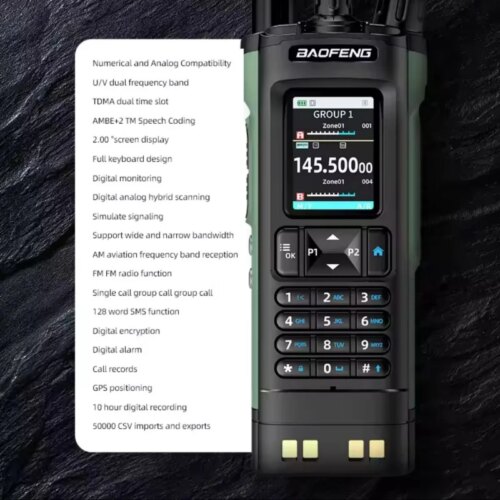 compact portable walkie talkie with gps dmr programming 10w power for long range communication - Image 6