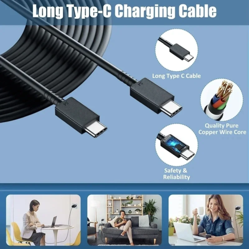 5A 45W PD USB-C Super Fast Charging Type-C Cable for Samsung S21 FE S22 Plus S23 S24 Ultra Note 20 A14 A15 A33 A34 A53 A54 A55 - Image 6
