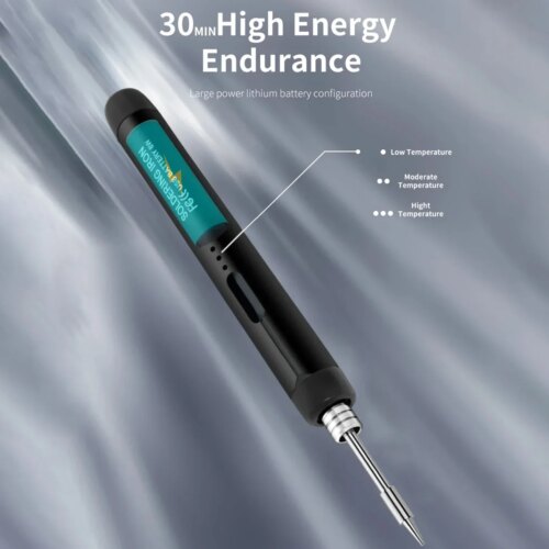 usb digital soldering iron adjustable temperature 300 to 450 degrees portable rechargeable tool with type c interface - Image 5