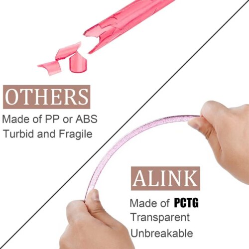 12 pack glitter reusable plastic drinking straws with cleaning brush for tumbler and parties - Image 4