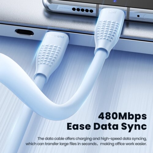 100w fast charging usb c to type c cable for iphone macbook samsung 2m data cord - Image 5
