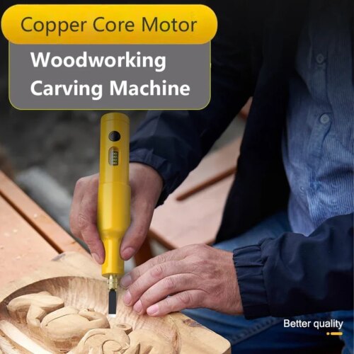 handheld electric carving tool set for woodworking with 20pcs blades and polishing essentials - Image 5