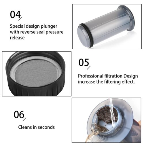 portable espresso maker with filters for authentic cafe style coffee anywhere - Image 5