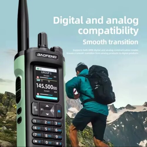 compact portable walkie talkie with gps dmr programming 10w power for long range communication - Image 4