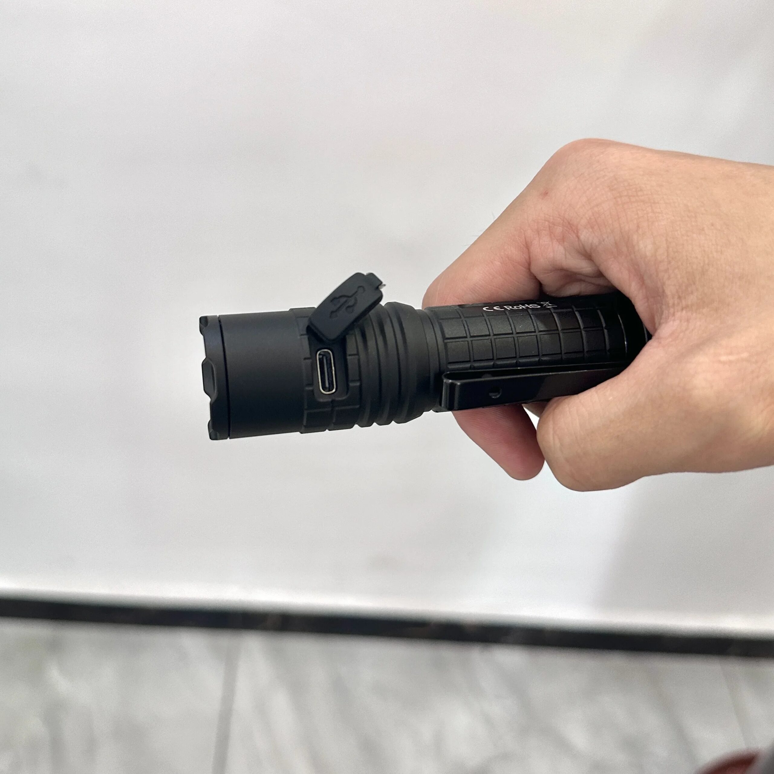 powerful 1500lm tactical flashlight usb c rechargeable torch for outdoor and camping use - Image 5