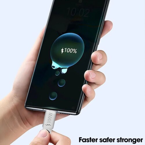 sturdy thick type c cable 300w super fast charging data line for android and samsung devices - Image 4