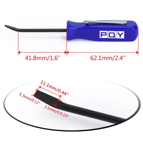 multicolor 3 pocket pry bar tool set with short angled grip for easy car assembly - Image 6