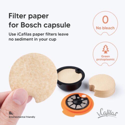 100 disposable paper coffee filters for tassimo capsules ensure clean brewing and pure flavor - Image 4