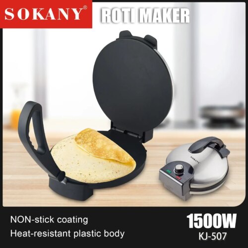 versatile electric crepe maker with nonstick plate for delightful homemade breakfasts and desserts - Image 3