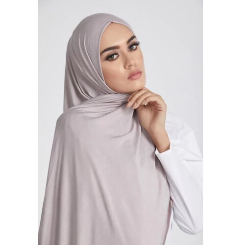 soft modal cotton jersey hijab scarf for women long plain tie head wrap winter fashion 170x60cm - Image 3