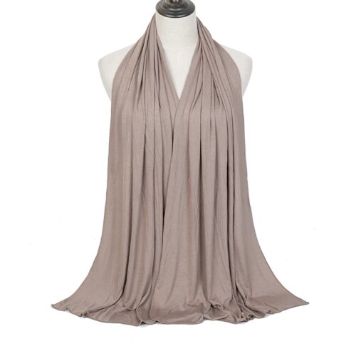 premium modal cotton jersey hijab scarf long soft turban head wrap for women all season - Image 7