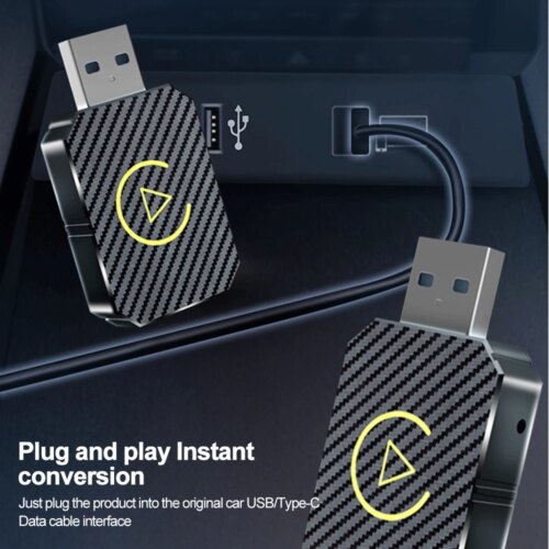 wireless carplay android auto adapter plug and play mini box for seamless in car connectivity - Image 4