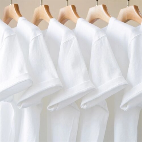 casual summer cotton t shirts for men and women solid color short sleeve tops - Image 6