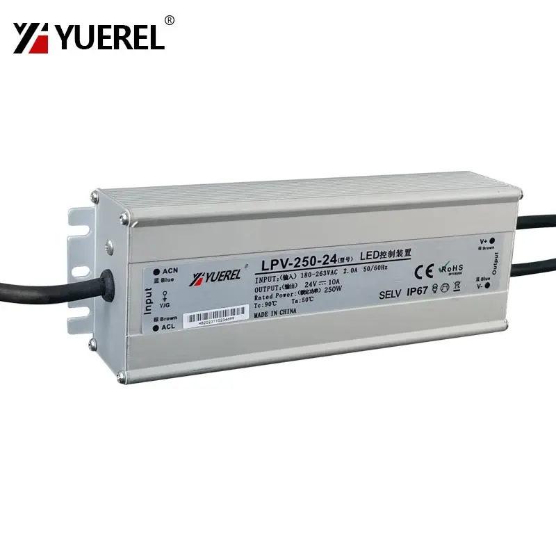 waterproof outdoor led transformer switch power supply 200w 250w 300w ip67 rated efficient performance - Image 7