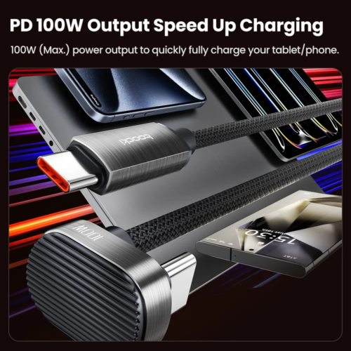 180 degree elbow type c fast charging cable for mobile gaming iphone and android 1.8m 1.2m - Image 4
