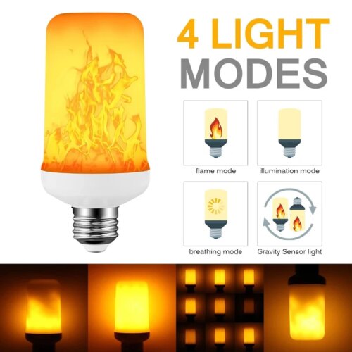 creative led flame lamp with flickering effect for home decor ideal for living room ambiance - Image 4