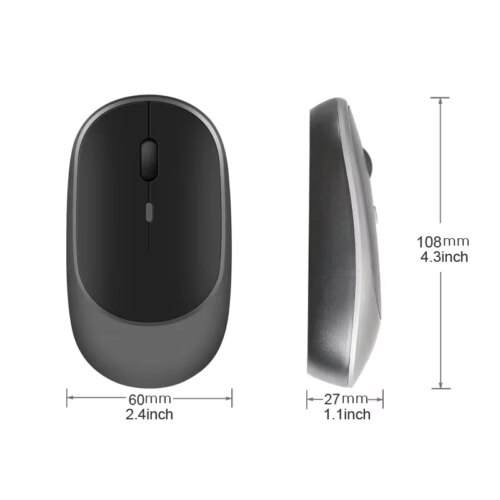 wireless ergonomic mouse for laptop and desktop adjustable dpi rechargeable silent gaming office use - Image 7