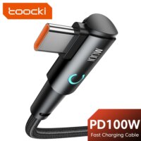 90 degree elbow usb type c cable 100w fast charging data cord for gaming and devices