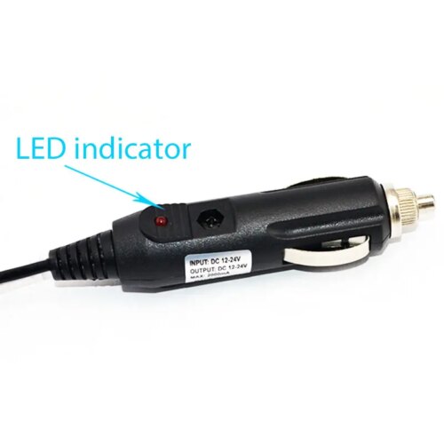 12v car charger cable for baofeng uv-5r walkie talkies long 1.5m cord accessory - Image 5