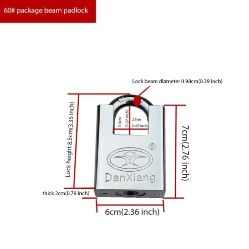 stainless steel heavy duty key lock padlock for outdoor security gym and door use - Image 7