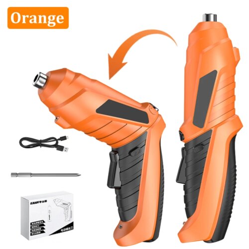 powerful cordless electric screwdriver rechargeable battery impact drill for home diy projects - Image 3
