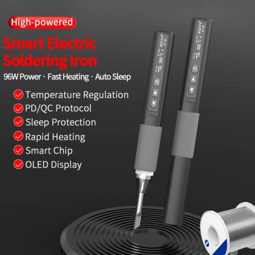 portable 96w smart soldering iron constant temperature welding pen for home repair and maintenance - Image 3