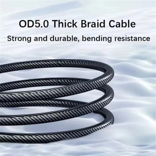 120w led digital display usb type c cable quick charge for oppo vivo huawei fast charging 2m - Image 4