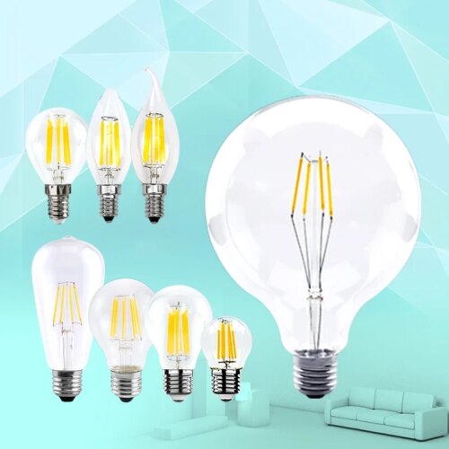 vintage led edison bulb warm white glass lamp with multiple wattage options for home decor - Image 6