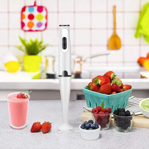 powerful immersion blender 400-watt turbo stick with ice crushing design for smooth purees and smoothies - Image 4