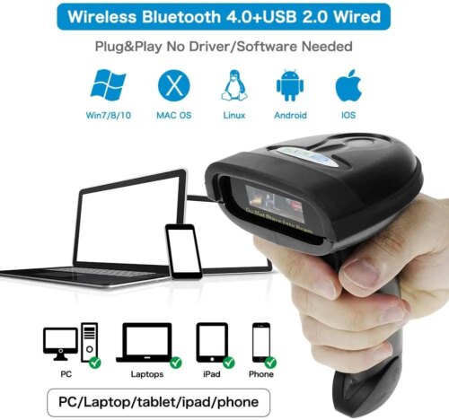 efficient bluetooth wireless barcode scanner with high optical resolution and fast scanning speed - Image 4