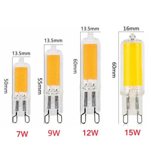 super bright g9 led light bulb warm and cold white options 7w 9w 12w 15w energy efficient - Image 7