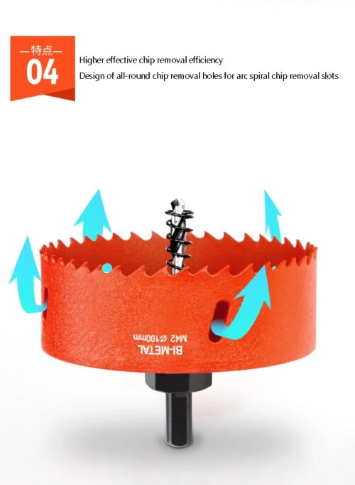 high speed steel hole saw set for versatile metal plastic wood drilling 13 pcs drill bit - Image 7