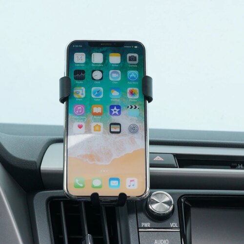 carbon fiber phone holder for toyota rav4 air vent cradle gps stand 2014 to 2018 - Image 4