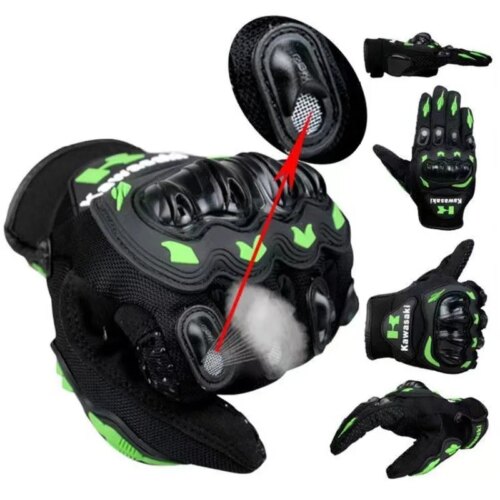 full finger summer motocross gloves for men and women breathable nylon in three colors - Image 5