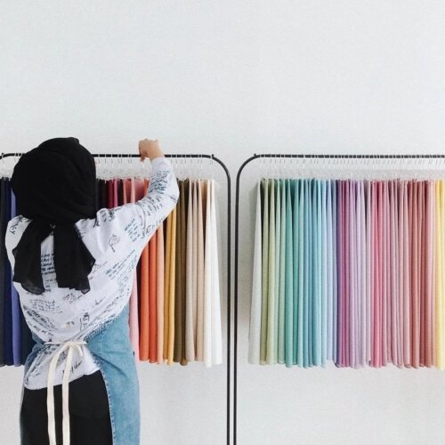 long chiffon hijab scarf for women versatile solid color head wrap perfect for all seasons - Image 7